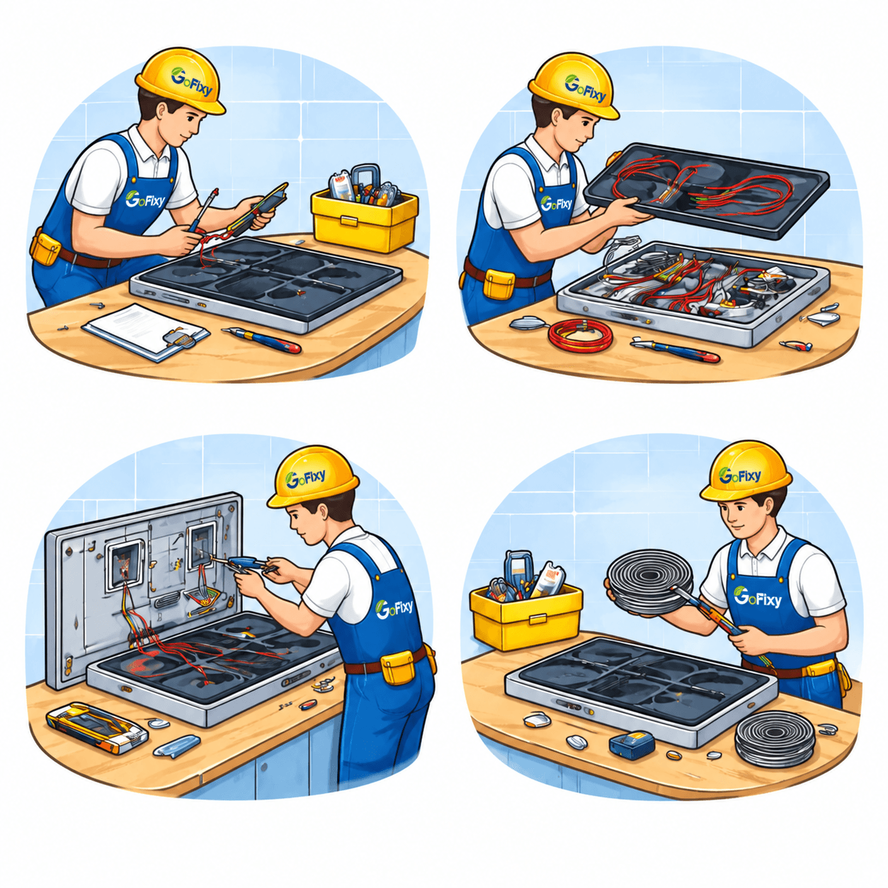 Electric Cooker And Hood Installation